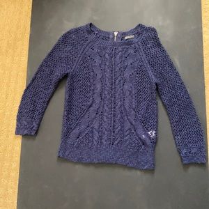 Cardigan Sweater In Navy Color